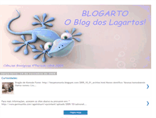 Tablet Screenshot of blogartooblogdoslagartos.blogspot.com