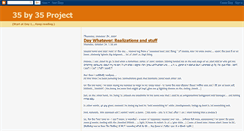 Desktop Screenshot of 35by35project.blogspot.com