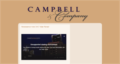 Desktop Screenshot of campbellandcompany.blogspot.com