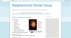 Desktop Screenshot of neighborhooddentalgroup.blogspot.com