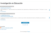 Tablet Screenshot of investigacioneneducacion.blogspot.com