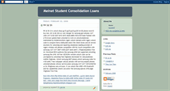 Desktop Screenshot of melnetstudentconsolidationloans.blogspot.com