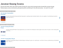 Tablet Screenshot of jawatangkosongswasta.blogspot.com