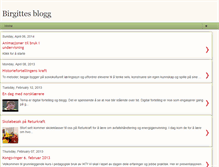 Tablet Screenshot of birgittewergeland.blogspot.com