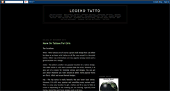 Desktop Screenshot of legendtatto.blogspot.com
