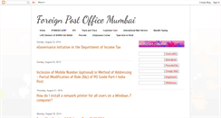 Desktop Screenshot of foreignpostmumbai.blogspot.com