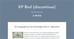 Desktop Screenshot of kpbird.blogspot.com