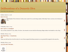 Tablet Screenshot of deliberationsofadomesticdiva.blogspot.com