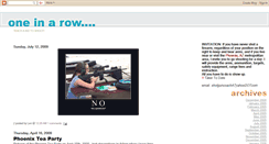 Desktop Screenshot of one-in-a-row.blogspot.com