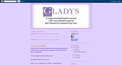 Desktop Screenshot of gladysmagazine.blogspot.com