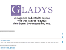 Tablet Screenshot of gladysmagazine.blogspot.com