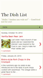 Mobile Screenshot of dishlist.blogspot.com
