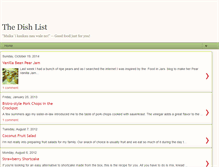 Tablet Screenshot of dishlist.blogspot.com