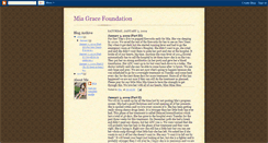 Desktop Screenshot of miagracefoundation.blogspot.com