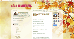 Desktop Screenshot of goanadventures.blogspot.com