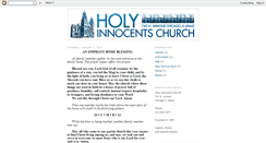 Desktop Screenshot of holyinnocentschurchchicago.blogspot.com