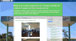 Desktop Screenshot of mostradecursosifrs-sertao.blogspot.com