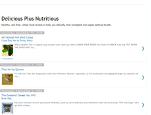 Tablet Screenshot of deliciousplusnutritious.blogspot.com