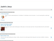 Tablet Screenshot of justinsjesus.blogspot.com