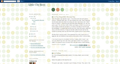 Desktop Screenshot of littlecitybees.blogspot.com