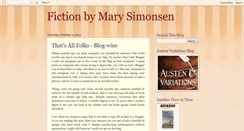 Desktop Screenshot of marysimonsenfanfiction.blogspot.com
