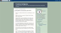 Desktop Screenshot of fronterasinteligentes.blogspot.com