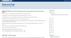 Desktop Screenshot of bollywoodtalk.blogspot.com