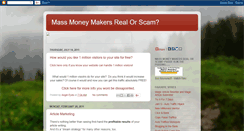 Desktop Screenshot of massmoneymakersrealorscam.blogspot.com