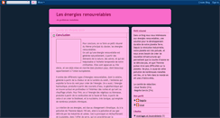 Desktop Screenshot of lesnergiesrenouvelables.blogspot.com