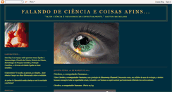 Desktop Screenshot of falandodecienciaecoisasafins.blogspot.com