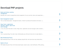 Tablet Screenshot of downloadphpprojects.blogspot.com
