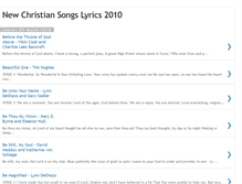 Tablet Screenshot of newchristianlyrics.blogspot.com