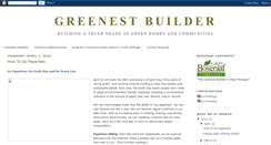 Desktop Screenshot of greenestbuilder.blogspot.com