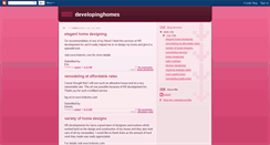 Desktop Screenshot of developinghomes.blogspot.com