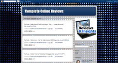 Desktop Screenshot of completeonlinereviews.blogspot.com