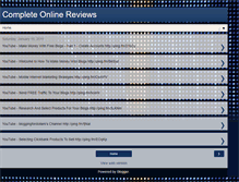 Tablet Screenshot of completeonlinereviews.blogspot.com