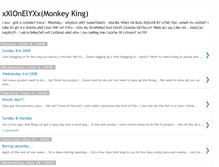 Tablet Screenshot of lonelymonkeyking.blogspot.com