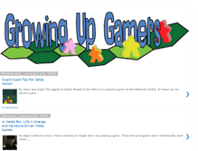 Tablet Screenshot of growingupgamers.blogspot.com
