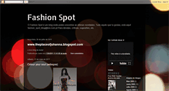 Desktop Screenshot of fashionspotblog.blogspot.com