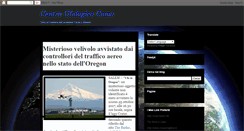 Desktop Screenshot of centroufologicocomo.blogspot.com