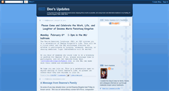 Desktop Screenshot of deeupdates.blogspot.com