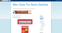 Desktop Screenshot of meuguiaturserragaucha.blogspot.com