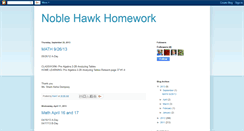 Desktop Screenshot of noblehawkhomework.blogspot.com