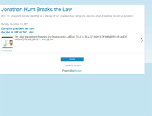 Tablet Screenshot of jonathanhuntbreaksthelaw.blogspot.com