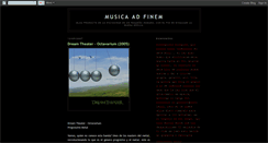 Desktop Screenshot of musicaadfinem.blogspot.com