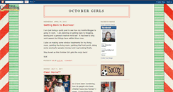 Desktop Screenshot of octobergirls.blogspot.com