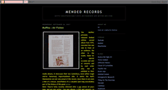 Desktop Screenshot of mendedrecords.blogspot.com