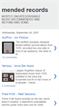 Mobile Screenshot of mendedrecords.blogspot.com