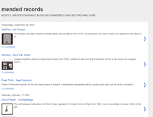 Tablet Screenshot of mendedrecords.blogspot.com