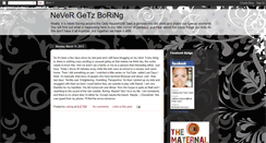 Desktop Screenshot of nevergetzboring.blogspot.com
